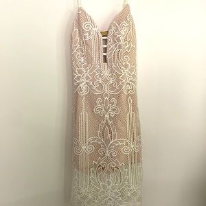 Australian Boutique NWT white midi dress